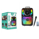 Tragbarer Kabelloser Bluetooth-Lautsprecher, 8-Zoll-Lautsprecher, RGB-Lichter, Karaoke-Mikrofon und Fernbedienung BT-2092