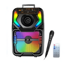 Tragbarer Kabelloser Bluetooth-Lautsprecher, 8-Zoll-Lautsprecher, RGB-Lichter, Karaoke-Mikrofon und Fernbedienung BT-2092