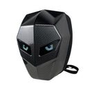 Wasserdichter Motorradrucksack mit LED und Carbon-Design - Laptopfach, Hartschale