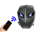 Wasserdichter Motorradrucksack mit LED und Carbon-Design - Laptopfach, Hartschale
