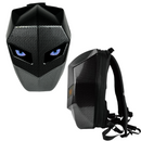 Wasserdichter Motorradrucksack mit LED und Carbon-Design - Laptopfach, Hartschale