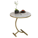 Runder Couchtisch mit Marmoreffekt - modernes und elegantes Design