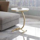 Runder Couchtisch mit Marmoreffekt - modernes und elegantes Design