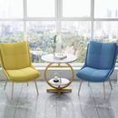 Runder Couchtisch mit 2 Ebenen - Modernes elegantes Design in Marmoroptik