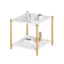 Quadratischer Couchtisch mit 2 Ebenen - modernes Design für das Wohnzimmer