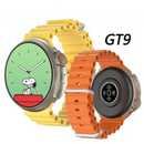 Smartwatch LAXASFIT GT9 - großes Display, kabelloses Laden, Aktivitäts-, Schlaf- und Pulstracking, Sport