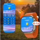 Smartwatch K4G Ultra mit 4G-SIM - Videoanrufe, KI-Assistent und Gesundheitsmonitor