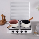 Gaskocher Star Chef mit 4 Brennern, kompaktes Design, robustes Metallgehäuse, Weiß