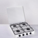 Gaskocher Star Chef mit 4 Brennern, kompaktes Design, robustes Metallgehäuse, Weiß