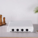 Gaskocher Star Chef mit 4 Brennern, kompaktes Design, robustes Metallgehäuse, Weiß