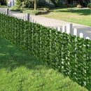 Künstliche Hecke mit grünen Blättern 1x3m - Dekorative grüne Wand für innen/außen