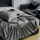 Set wasserdichter Matratzenschoner 180x200x25cm mit Gummizug + 2 Kissenbezüge 47x70cm