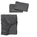 Set wasserdichter Matratzenschoner 180x200x25cm mit Gummizug + 2 Kissenbezüge 47x70cm