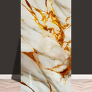 Selbstklebende Wandfolie Marmor Weiß mit Goldakzenten - 60cm x 3m - Premium-Design