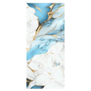 Selbstklebende Wandfolie in Marmoroptik Pastellblau mit Gold 0,6 x 3 m - Premium-Design