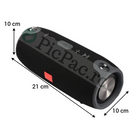 Wasserfester tragbarer Bluetooth-Lautsprecher - Metall-Design, 10 h Akkulaufzeit
