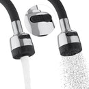 Flexibler Wasserhahn-Aufsatz mit 360°-Drehung und Dual-Sprühkopf - Premium-Chromoberfläche