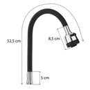 Flexibler Wasserhahn-Aufsatz mit 360°-Drehung und Dual-Sprühkopf - Premium-Chromoberfläche