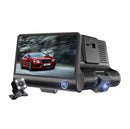 Autokamera 3 in 1 | Front + Innenraum + Heck | Full HD 1080p, 4-Zoll-Display, Bewegungssensor