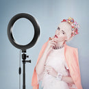 Professionelle LED-Ringleuchte mit Stativ und Handyhalterung - Ring Light für Make-up und Fotos