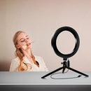 Professionelle LED-Ringleuchte mit Stativ und Handyhalterung - Ring Light für Make-up und Fotos