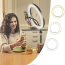 Professionelle LED-Ringleuchte mit Stativ und Handyhalterung - Ring Light für Make-up und Fotos
