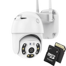 Kabellose Überwachungskamera FULL HD 1080P mit 32GB-Karte - Schwenkbar, WLAN, Nachtsicht