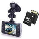 Paket Autokamera DVR HD 720p mit Nachtaufnahme + 32GB-Karte - Saugnapfhalterung inklusive