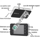 Paket Autokamera DVR HD 720p mit Nachtaufnahme + 32GB-Karte - Saugnapfhalterung inklusive