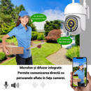 Smarte WLAN-Überwachungskamera für außen mit Farb-Nachtsicht, Bewegungserkennung und Smartphone-Steuerung