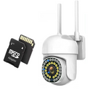 WLAN-Überwachungskamera | Farb-Nachtsicht, Bewegungssensor, PTZ, Steuerung per FFvideo, 32GB-Karte