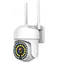 Set mit 2 WLAN-Überwachungskameras für außen/innen mit Farb-Nachtsicht, Smartphone-Steuerung, Bewegungserkennung