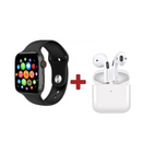 Aktionsset 1+1 Smartwatch + kabellose Kopfhörer - HD-Display, Gesundheitsüberwachung, Musiksteuerung