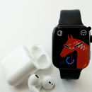 Aktionsset 1+1 Smartwatch + kabellose Kopfhörer - HD-Display, Gesundheitsüberwachung, Musiksteuerung