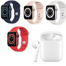 Aktionsset 1+1 Smartwatch + kabellose Kopfhörer - HD-Display, Gesundheitsüberwachung, Musiksteuerung