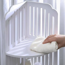 Eckregal Weiß 3 Ebenen 80cm - kompakter, feuchtigkeitsbeständiger Organizer für Bad und Küche