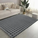Nordischer Kunstfell-Teppich 3D Bubble 180x230 cm - Modernes Design, ultraweich, rutschfest