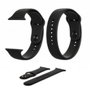 Premium-Silikonarmband 20mm - Universell für Smartwatches und klassische Uhren - Elegantes Design in Schwarz