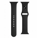 Premium-Silikonarmband 20mm - Universell für Smartwatches und klassische Uhren - Elegantes Design in Schwarz
