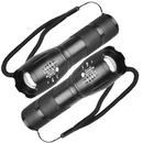 1+1 Paket Taktische LED-Taschenlampe mit Zoom und Wasserbeständigkeit - 3 professionelle Leuchtmodi