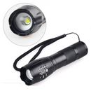 1+1 Paket Taktische LED-Taschenlampe mit Zoom und Wasserbeständigkeit - 3 professionelle Leuchtmodi