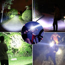 1+1 Paket Taktische LED-Taschenlampe mit Zoom und Wasserbeständigkeit - 3 professionelle Leuchtmodi