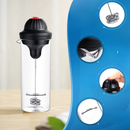 Elektrischer Milchaufschäumer 450 ml, mit Glasbehälter aus hitzebeständigem Glas, dichter und gleichmäßiger Schaum, ideal für Cappuccino, Latte und Kaffee