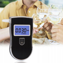 Digitaler Alkoholtester mit beleuchtetem LCD-Display, automatischer Sensorprüfung, 3 Maßeinheiten und 5 Mundstücken inklusive