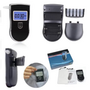 Digitaler Alkoholtester mit beleuchtetem LCD-Display, automatischer Sensorprüfung, 3 Maßeinheiten und 5 Mundstücken inklusive