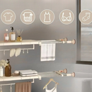 Ausziehbarer Teleskop-Trenner für Schrankregale, verstellbar 70-120 cm, mit Saugnapf, zur Unterteilung von Schränken, aus Metall und ABS, Weiß