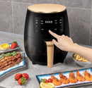 Küchen-Sparpaket – Heißluftfritteuse 6L 2400W Fritteuse ohne Öl mit Digitaldisplay + Reibe 6 in 1 für Gemüse und Obst mit Auffangbehälter