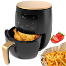 Küchen-Sparpaket – Heißluftfritteuse 6L 2400W Fritteuse ohne Öl mit Digitaldisplay + Reibe 6 in 1 für Gemüse und Obst mit Auffangbehälter