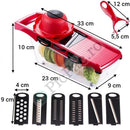 Küchen-Sparpaket – Heißluftfritteuse 6L 2400W Fritteuse ohne Öl mit Digitaldisplay + Reibe 6 in 1 für Gemüse und Obst mit Auffangbehälter