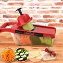 Küchen-Sparpaket – Heißluftfritteuse 6L 2400W Fritteuse ohne Öl mit Digitaldisplay + Reibe 6 in 1 für Gemüse und Obst mit Auffangbehälter
